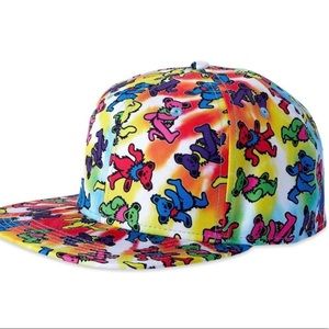 🌈Grateful Dead Tie dye dancing bear SnapBack Hat🧢